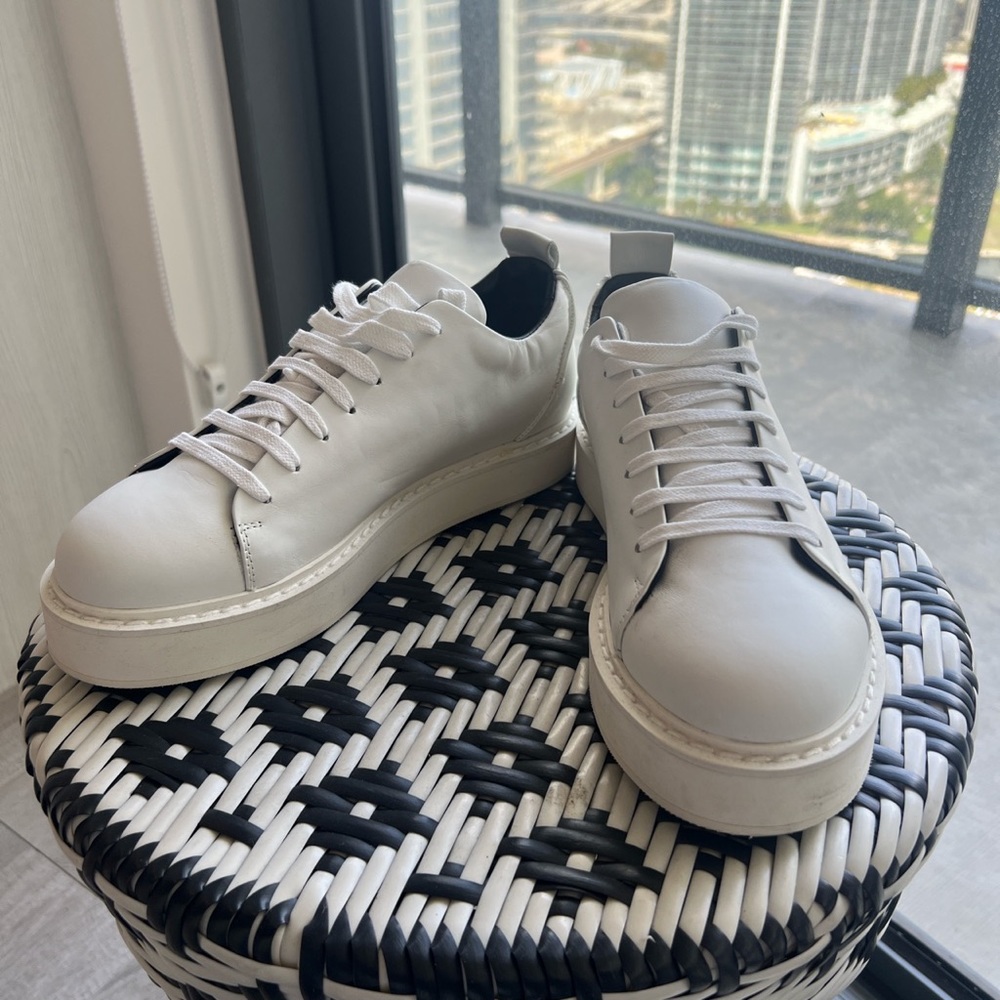 Ann Demeulemeester leather sneakers